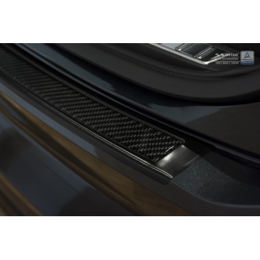 Накладка на задний бампер (карбон) Volvo XC90 (2015-) бренд – Avisa главное фото